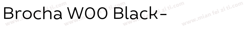 Brocha W00 Black字体转换